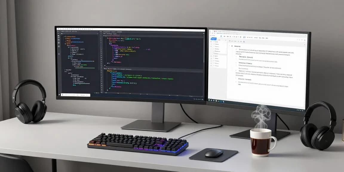 Discover innovative software development solutions with gi8ee in a modern tech workspace.