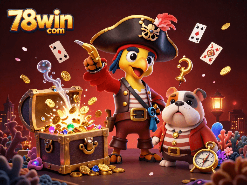 Join the action in 78win com's vivid casino adventure featuring 3D characters and dynamic gameplay elements.