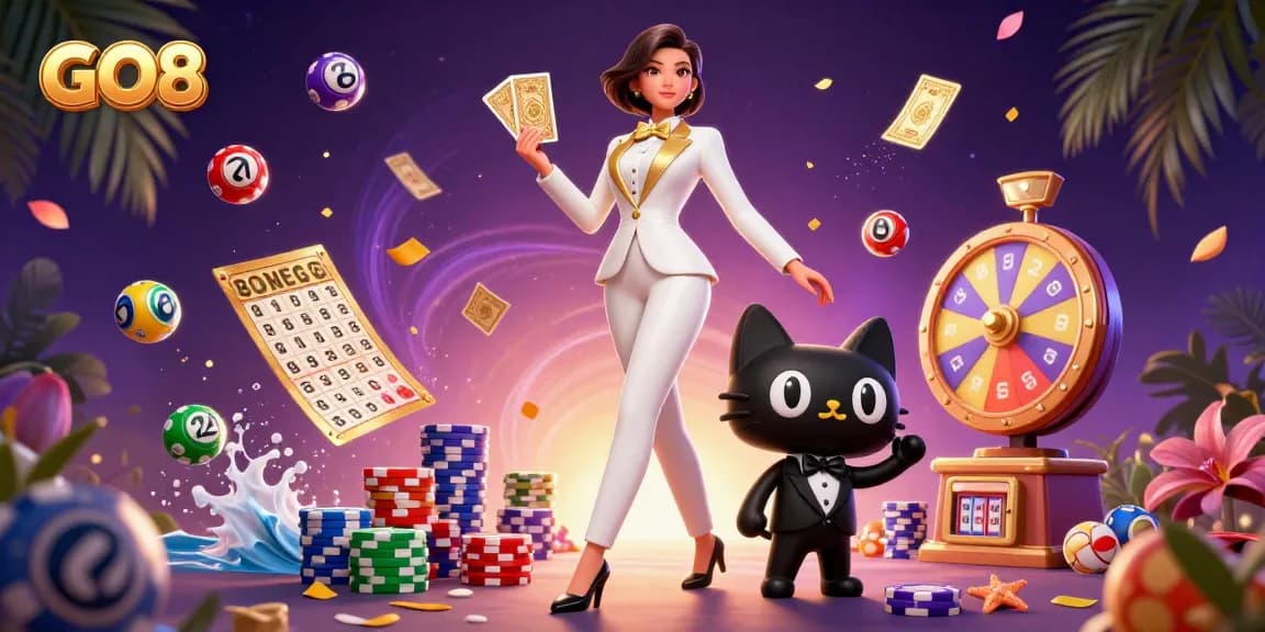 Experience the thrill of GO8 with vibrant casino elements and exciting gameplay dynamics.