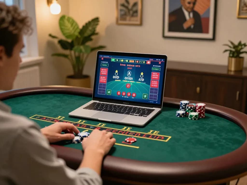 S8 player engaging in live dealer blackjack online for strategic gameplay.