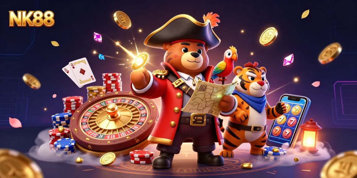 Experience thrilling gameplay at NK88 with captivating characters and dynamic casino elements.