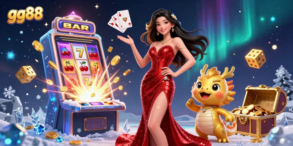 Experience winning with gg88's vibrant casino scene featuring stunning visuals and game elements.