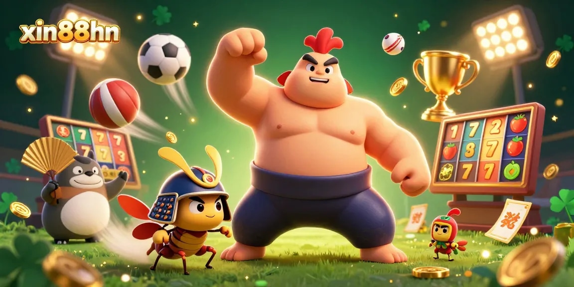 Experience winning moments at xin88hn with dynamic characters in an exciting casino environment.