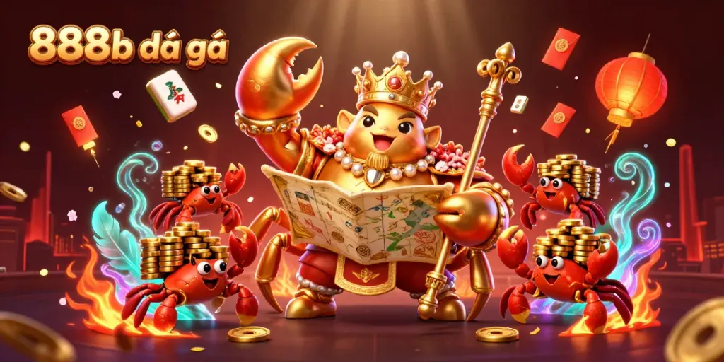 Experience the excitement of 888b đá gà with dynamic cockfighting elements and vibrant decorations.