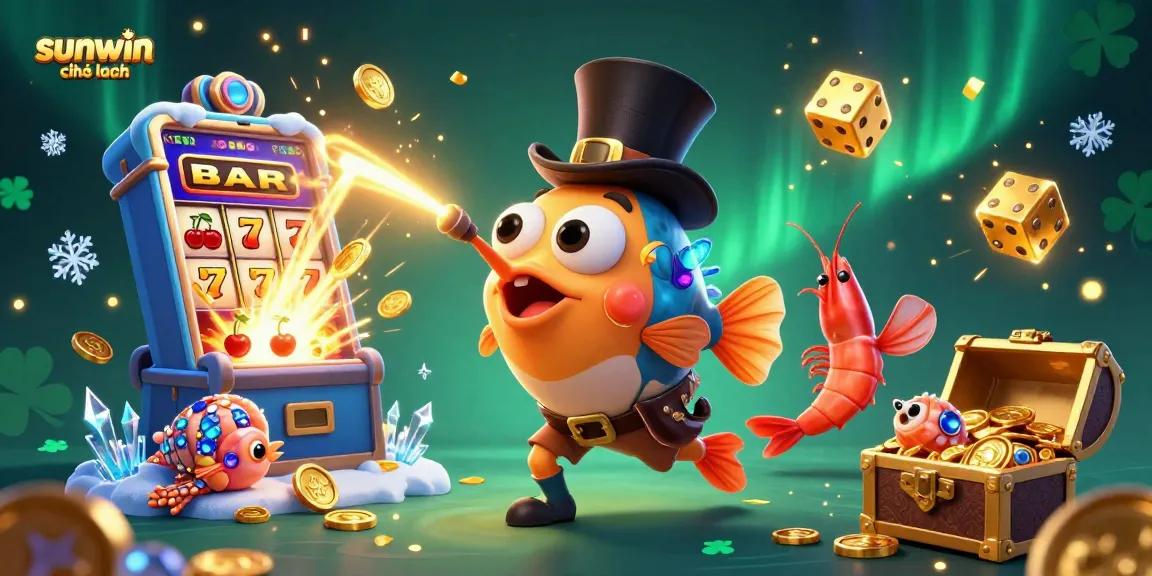 Experience thrilling wins at sunwin chính hãng with this vibrant casino adventure scene featuring animated characters.