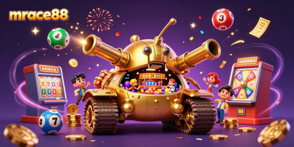 Play exciting games at mrace88 with vibrant slot machines and captivating casino elements.