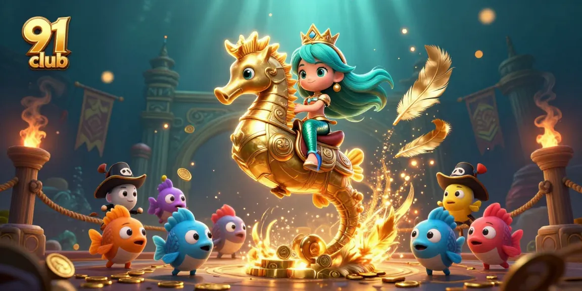 Experience thrilling adventures with 91 club as you navigate vibrant underwater casino games.