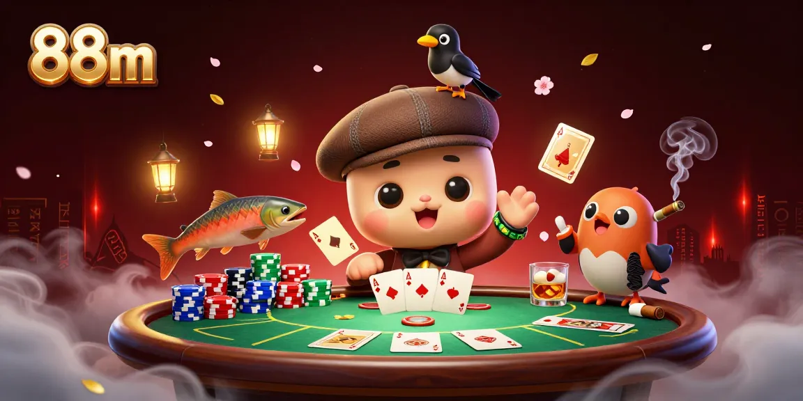 Win big at 88m with exciting poker games and vibrant casino elements all around.