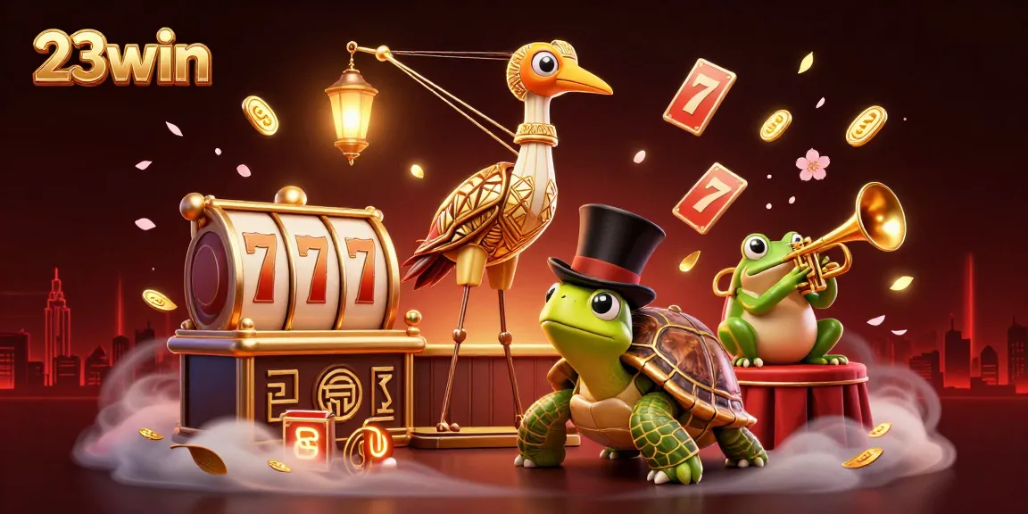 Win big with 23win's vibrant 3D casino adventure featuring lucky slots and charming characters.