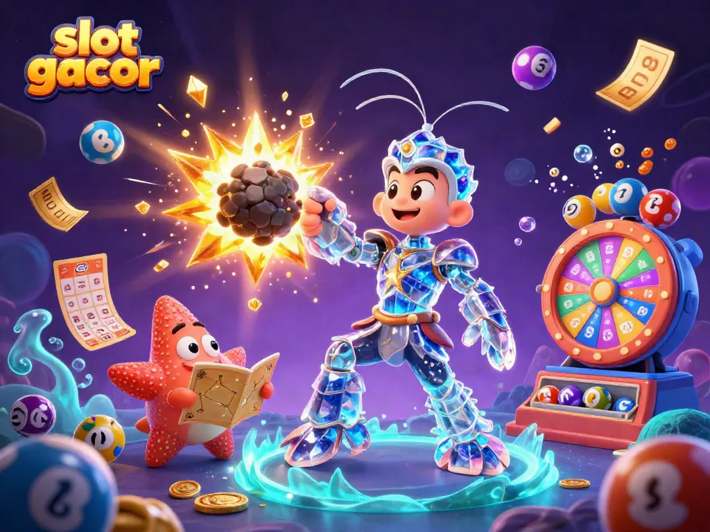 Slot gacor memicu badai kemenangan di kasino online dengan simbol berkilauan.