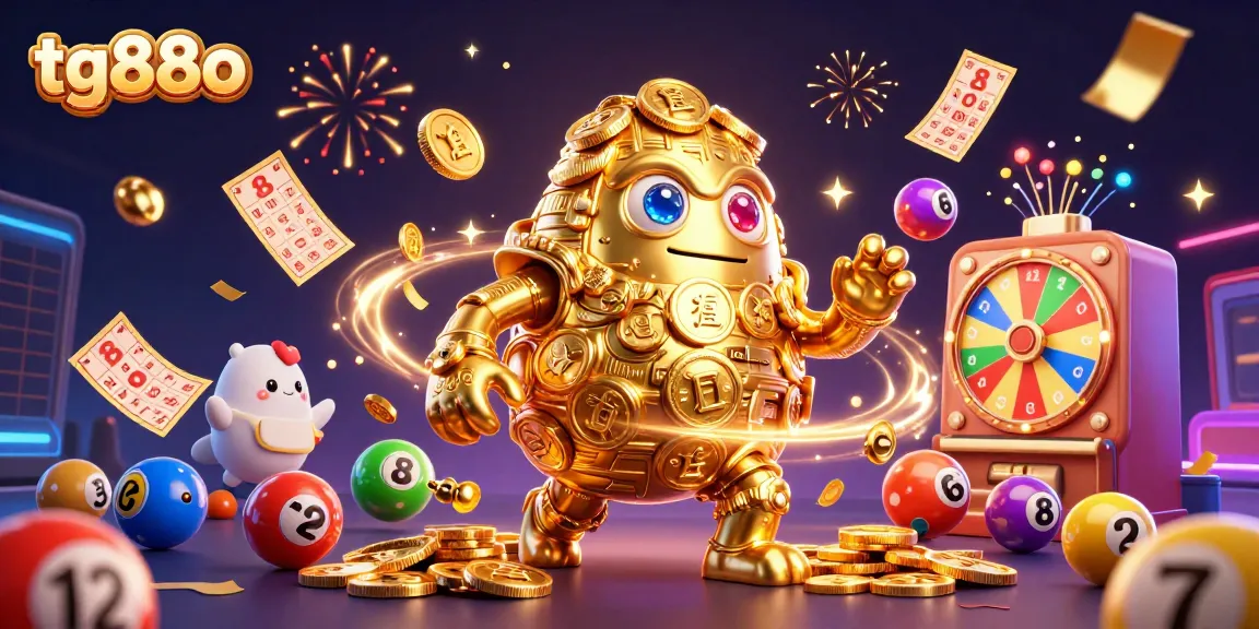 Experience the thrill of tg88o's golden golem amidst dynamic lottery elements.